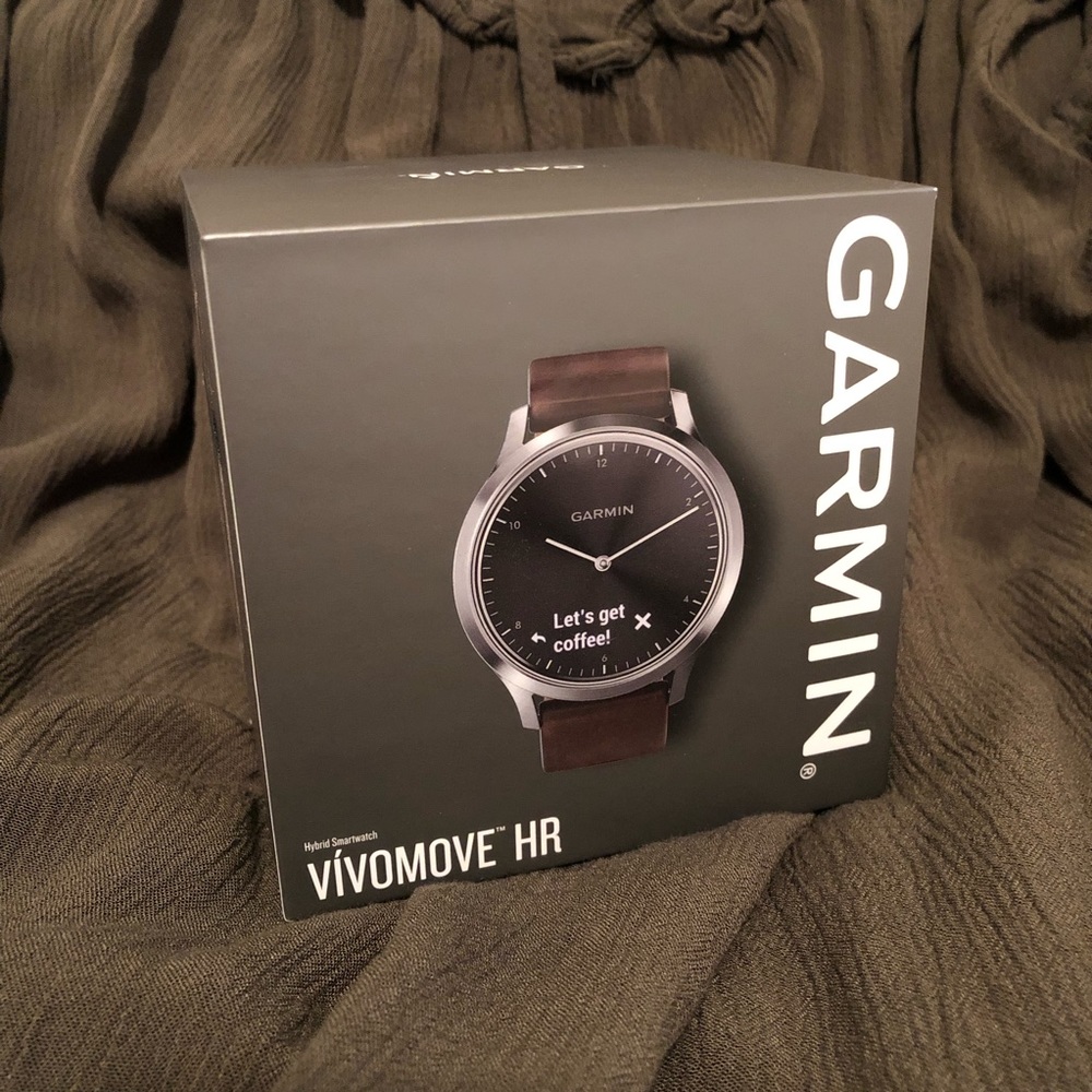 Garmin Vivomove HR watch - Leather (new in box)